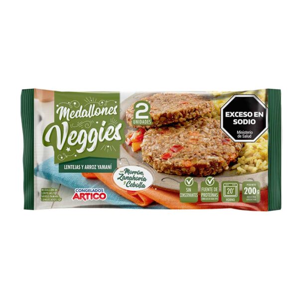 Medallones Veggies de Lentejas y arroz Yamani 200g