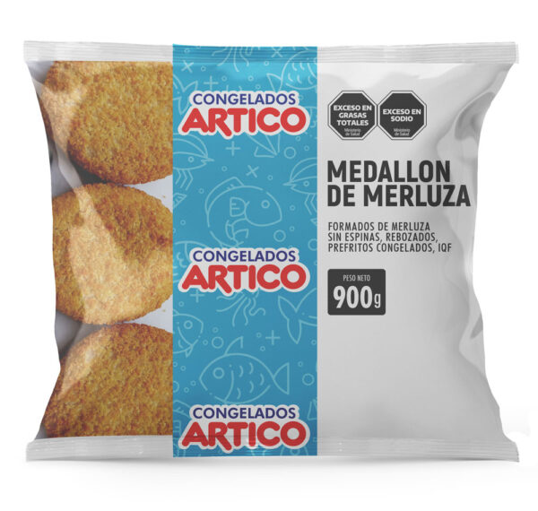 Medallones de merluza 900 g.