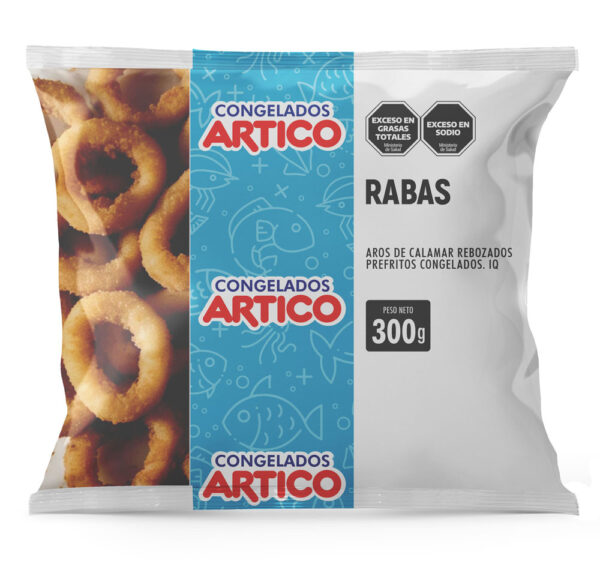 Rabas rebozadas 300 g.